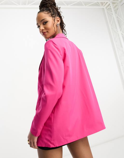 Moda tailored blazer in bright pink | ASOS