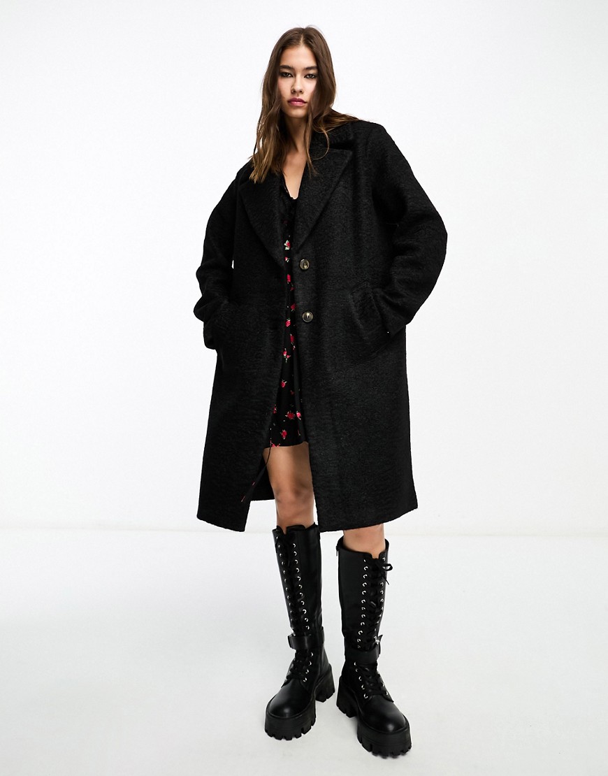 Vero Moda tailored coat in black