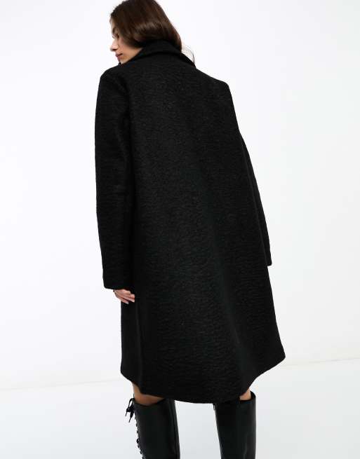 Black tailored outlet coat womens