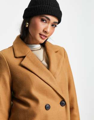 vero moda camel coat