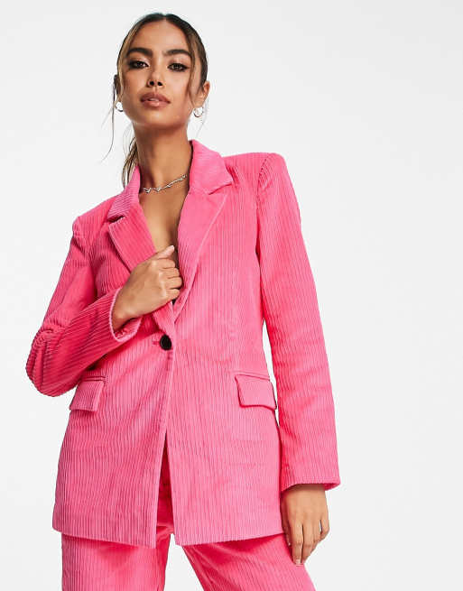 Women's pink corduroy Suits