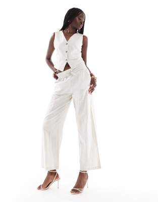 Vero Moda Tailored Drawstring Waist Wide Leg Pants