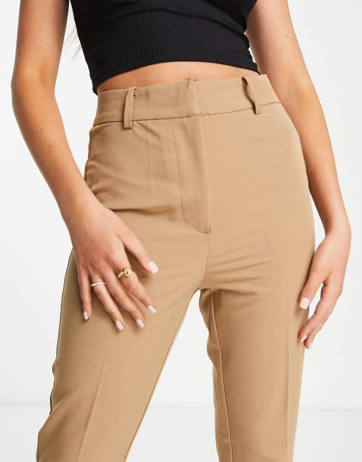 Vero Moda tailored flared pants in camel, 4 of 4