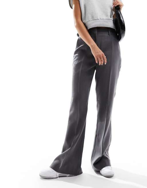 Flare pants with pockets - Grey –