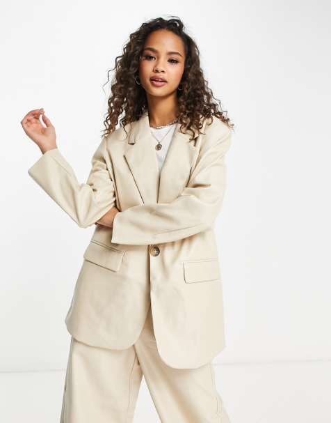 Women's Blazers, Black, Leather & Oversized Blazers