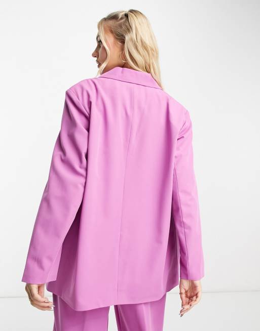 Vero Moda tailored oversized blazer in pink - part of a set