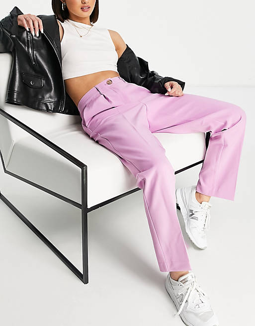 Vero Moda tailored straight leg trouser co-ord in pink