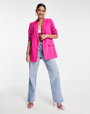 Vero Moda tailored suit blazer co-ord in pink