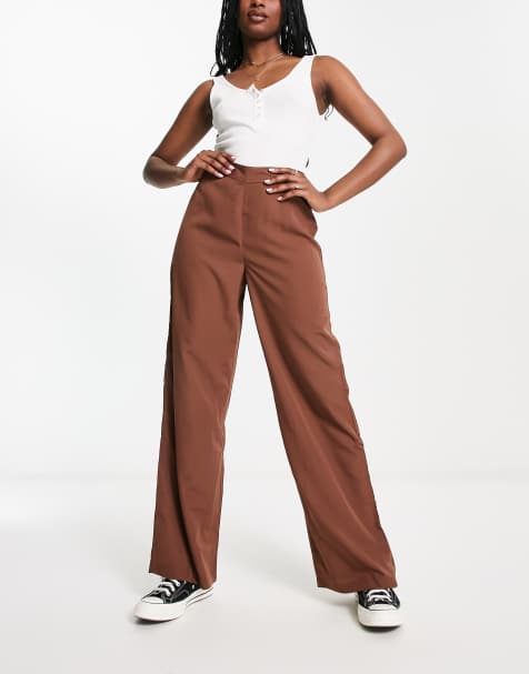 Vero Moda tailored trouser in brown co ord - view 1