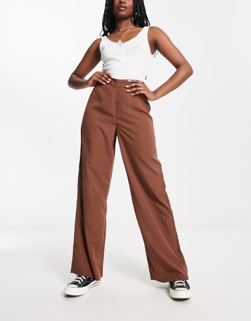 Vero Moda tailored trouser in brown co ord