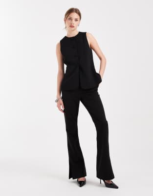 Vero Moda Tailored Waistcoat In Black