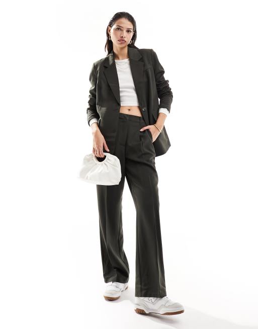 Vero Moda Mix and Match tailored suit set in khaki