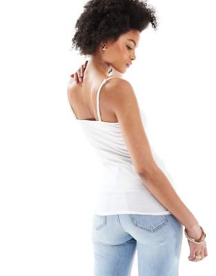 Vero Moda Tall 2 Pack Jersey Cami Tops In Multi