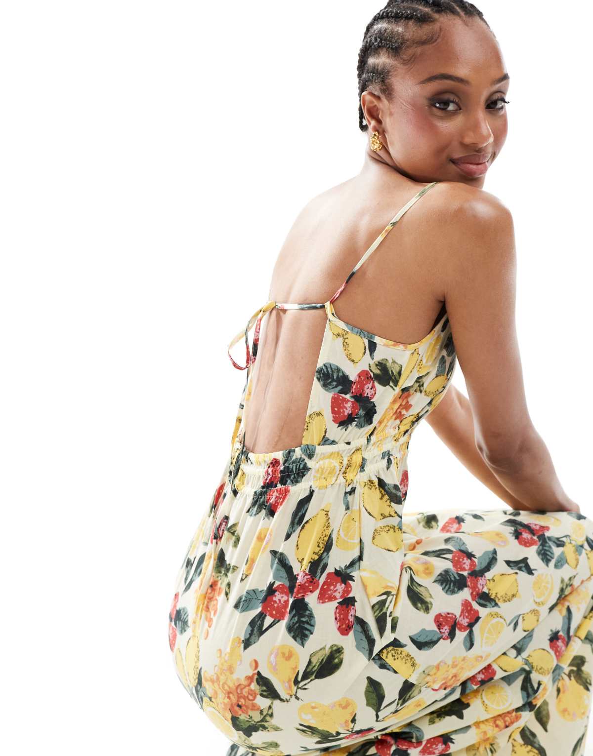 Vero Moda Tall cami maxi dress in summer fruit print