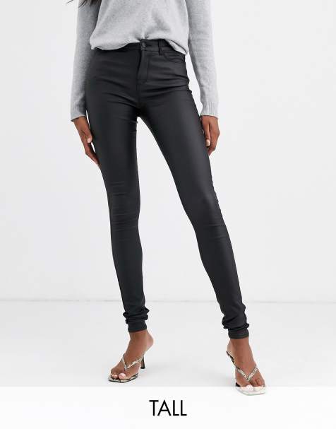 vero moda coated jeans