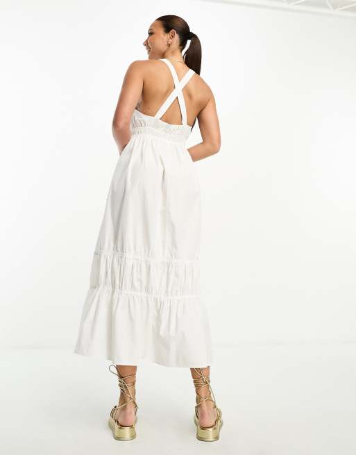 Vero moda 2025 white maxi dress