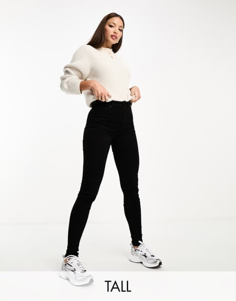 Vero Moda – Tall – Czarne jeansy o obcisłym kroju - view 1