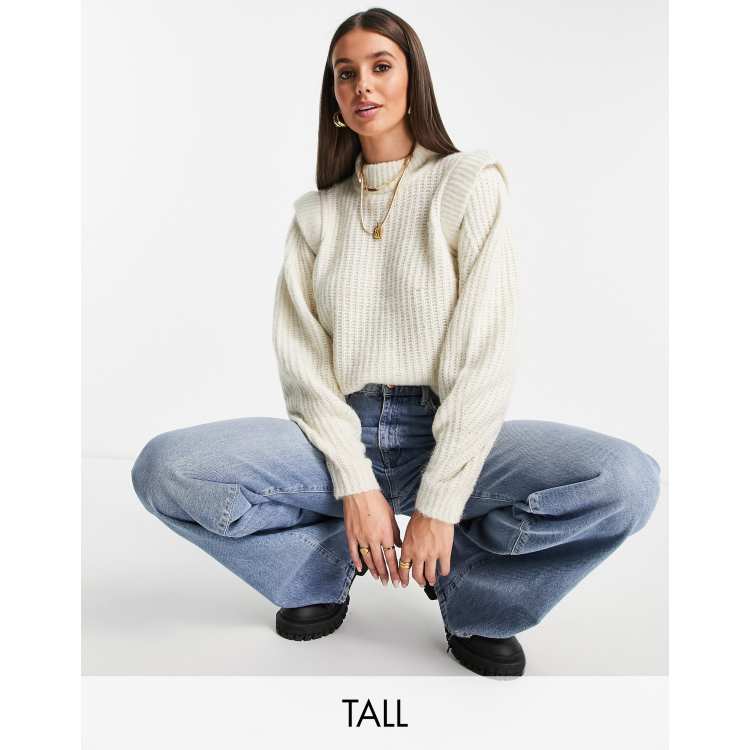 Structured shoulder online sweater