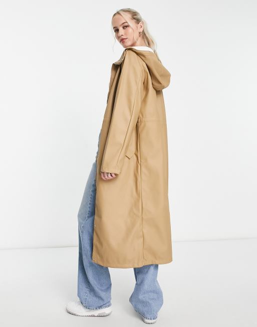 Vero Moda Tall - Imperméable long à capuche - Fauve, 2 de 4