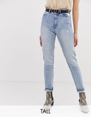 Vero Moda Tall - Jeans met hoge taille-Blauw