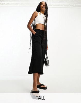 Vero Moda Tall culotte trousers in black - ASOS Price Checker