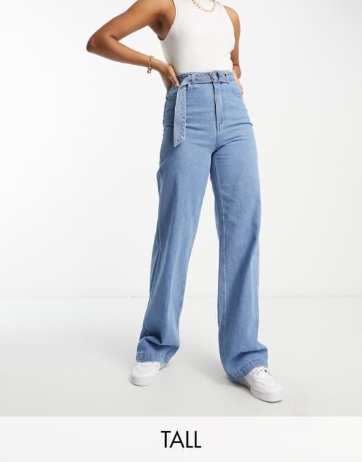 Vero Tall kathy wide jeans in medium | ASOS