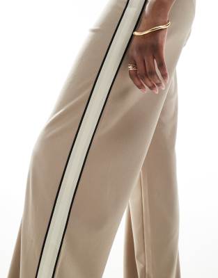 VERO MODA TALL LOOSE PULL ON PANTS WITH SIDE STRIPE 