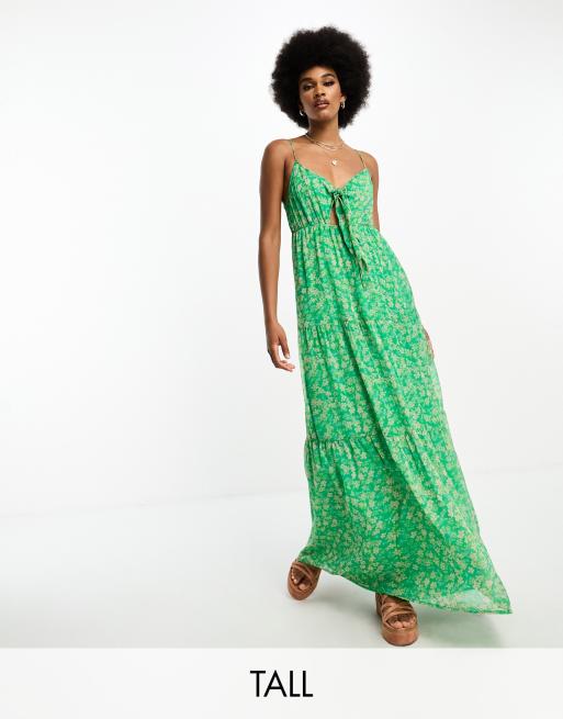 Vero moda maxi jurk groen new arrivals