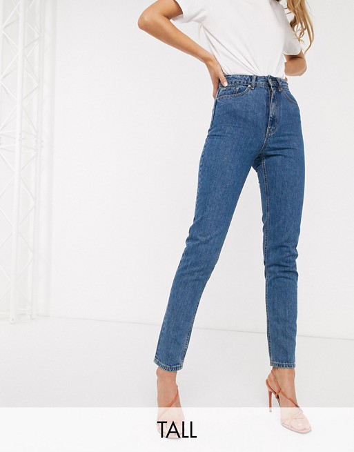 Vero Moda Tall mom jeans with high waist in blue