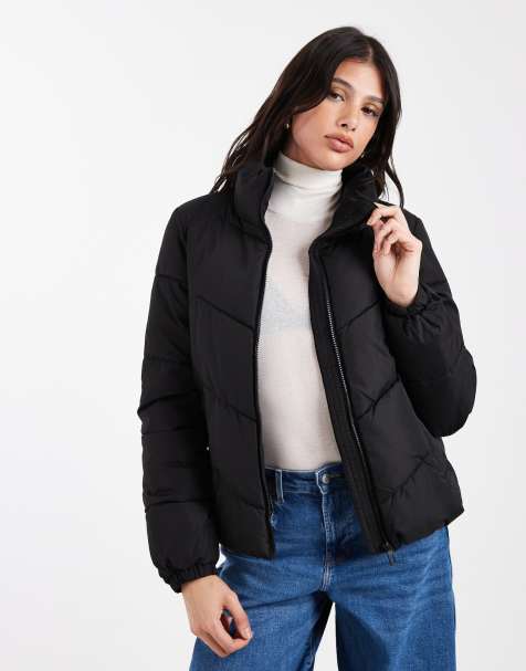Vero Moda Tall – Ocieplana czarna kurtka - view 1