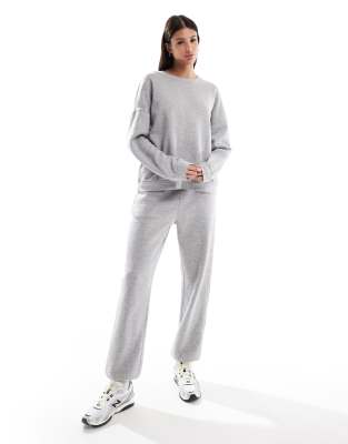 Vero Moda Tall - Oversize-Jogginghose in Hellgrau mit Bündchen, Kombiteil