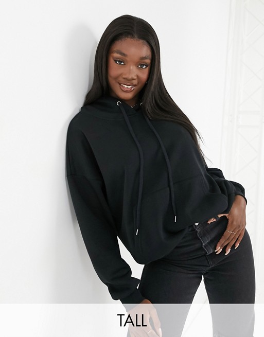 Vero Moda Tall oversized hoodie in black