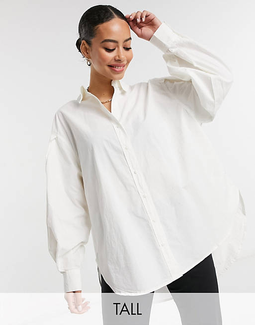  Shirts & Blouses/Vero Moda Tall oversized shirt in white 