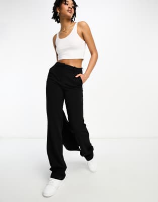 Pantalon cigarette d'ensemble ajusté - Noir XL