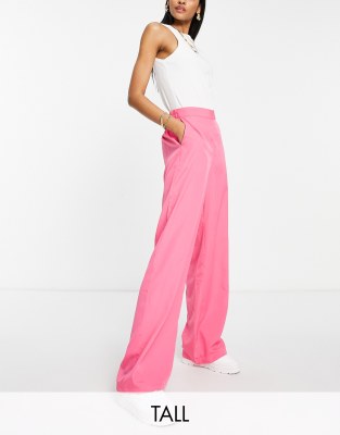 Vero Moda Tall wide leg trousers in pink - ASOS Price Checker