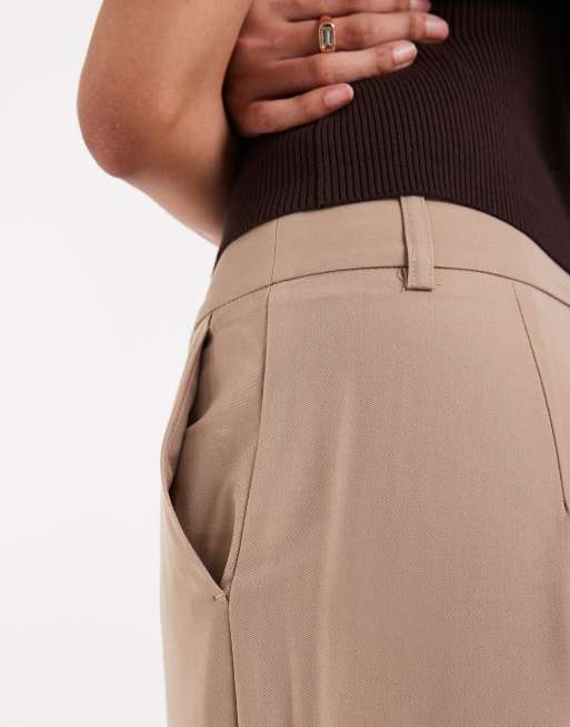 Vero Moda Tall - Pantalon d'ensemble élégant coupe droite - Beige, 2 de 5
