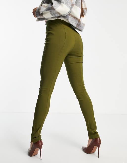 Pantalon slim shop taille haute