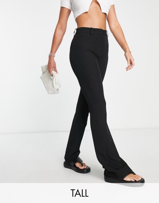 Vero Moda Tall - Pantaloni sartoriali a zampa neri