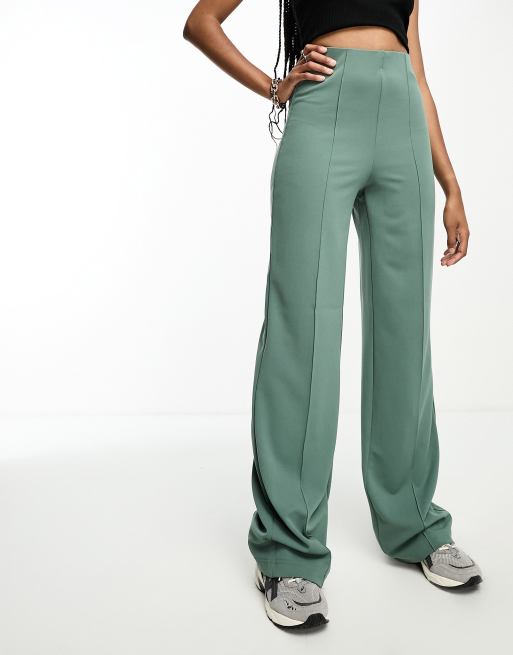 Vero Moda Flared Women Green Trousers