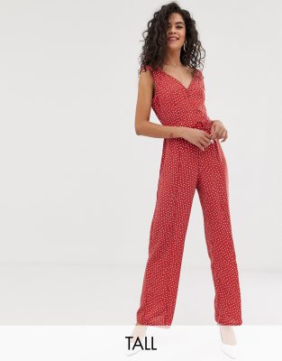 vero moda polka dot jumpsuit