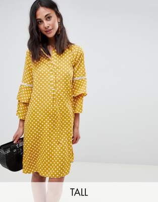 tall polka dot dress