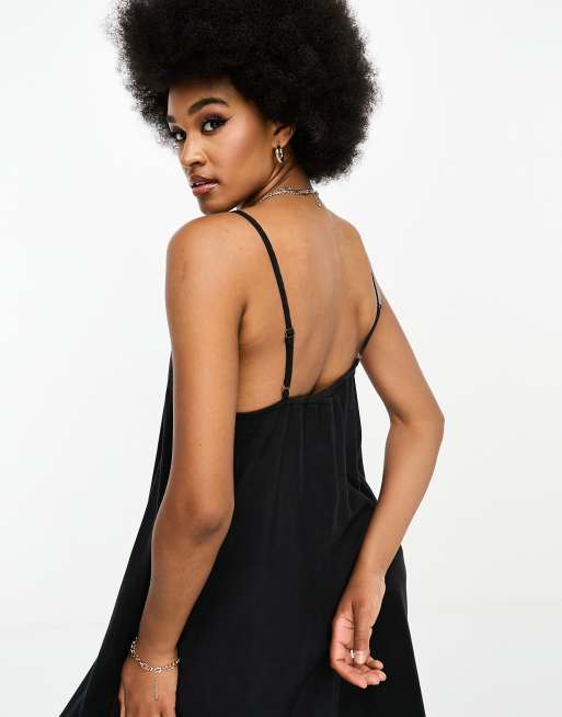 Vero Moda Tall premium super soft cami maxi dress in black