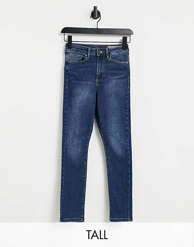 Vero Moda Tall - skinny jeans in indigo wash