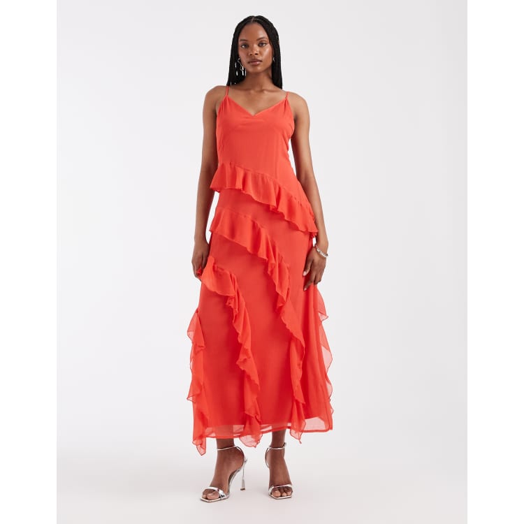 moda international red dress Moda International Red Button Up Sleeveless