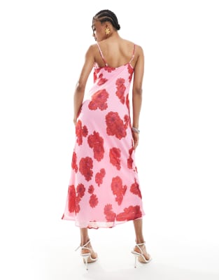 Shop Vero Moda Tall Smilla Cowl Neck Cami Midi Dress
