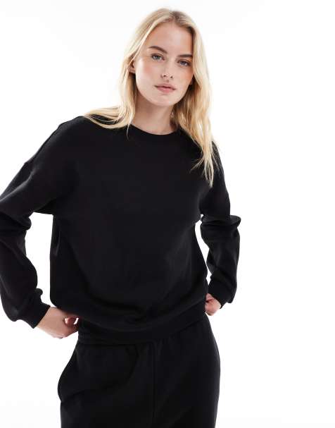 Vero Moda Tall - Sort oversized sweatshirt - Del af sæt - view 1