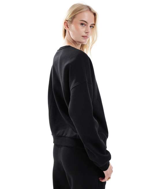 Vero Moda Tall - Sort oversized sweatshirt - Del af sæt , 4 af 4