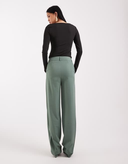 Vero Moda Tall straight leg tailored pants in green - part of a set, 4 of 5