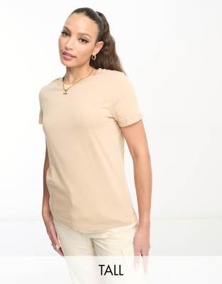 Vero Moda Tall T-shirt In Irish Cream-white