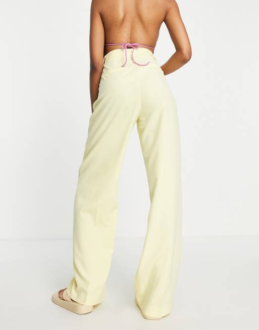 Lemon trouser suit sale